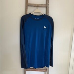 Under Armour Men's Blue Long Sleeve Shirt